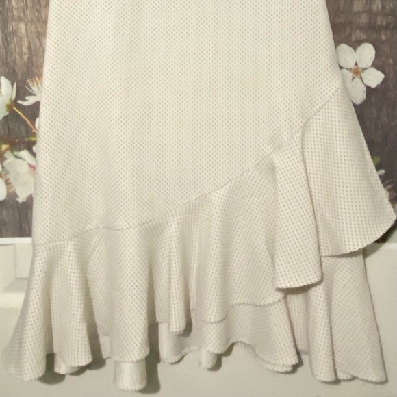 Banana Republic Dress Ruffle Hem Size 4 - Picture 2 of 7